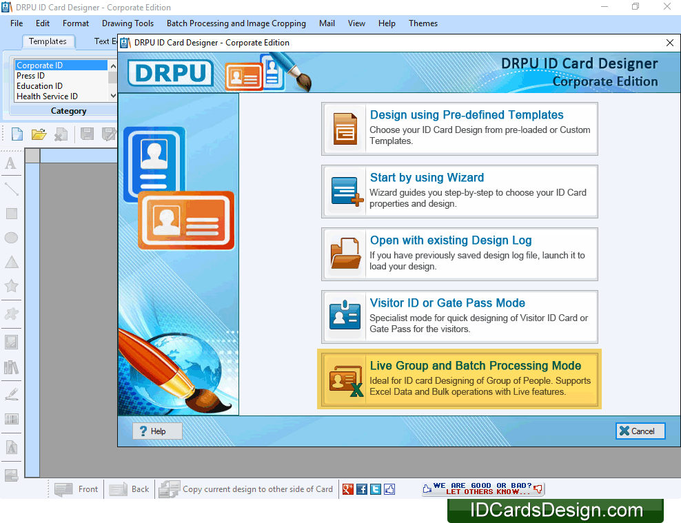 id cards design corporate edition creates multiple id cards id card designing
