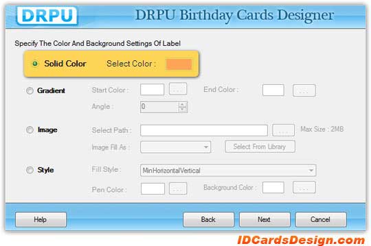 Birthday Card Design Software screenshot