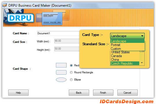 Business Card Designing Software screenshot