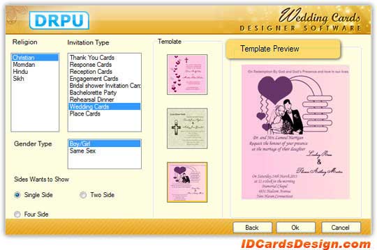 Wedding Cards Designing Program software