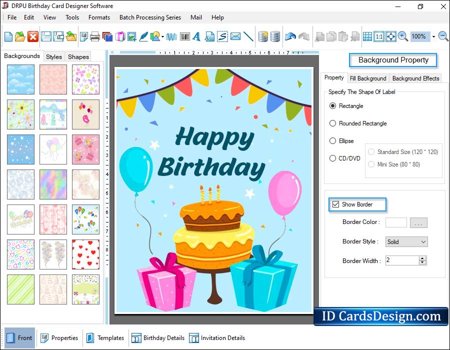 Birthday Cards Designing Software