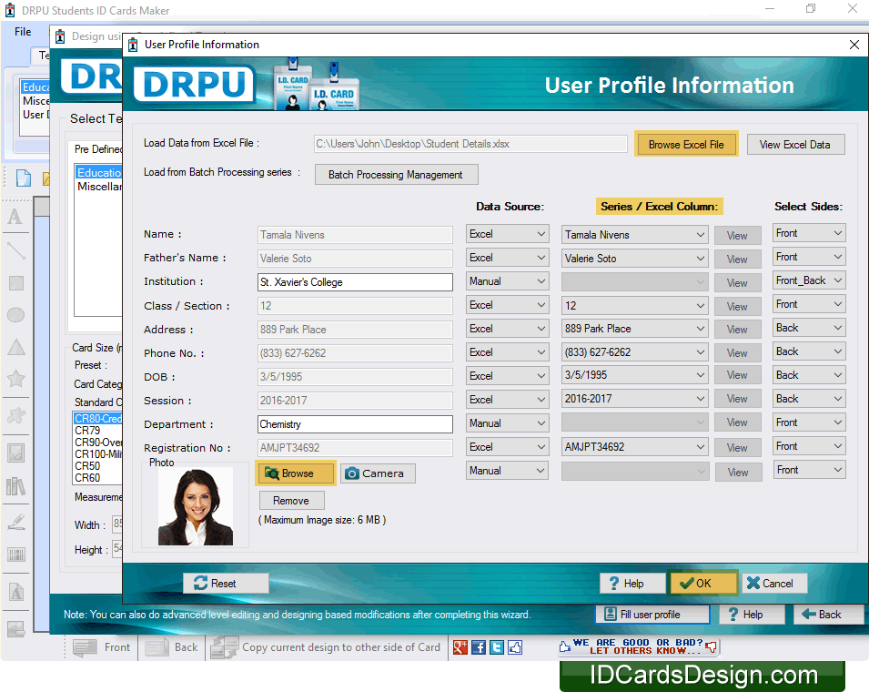 Fill User Profile Information