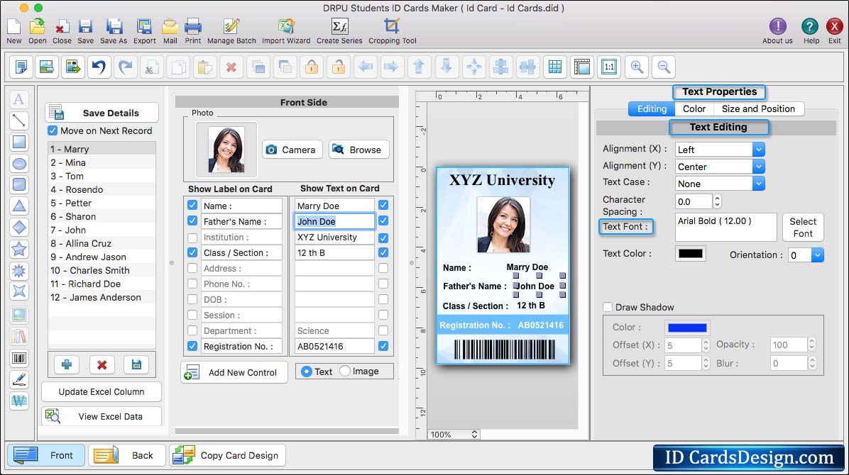 Students ID Cards Maker for Mac