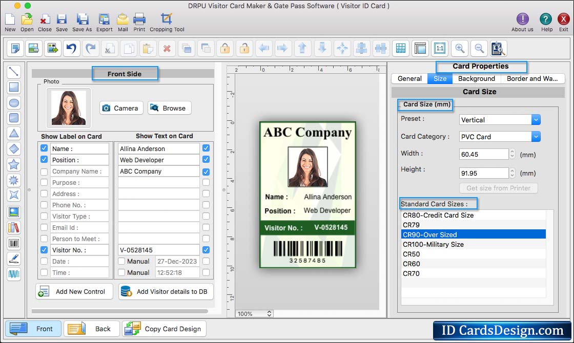 Visitors ID Cards Maker for Mac